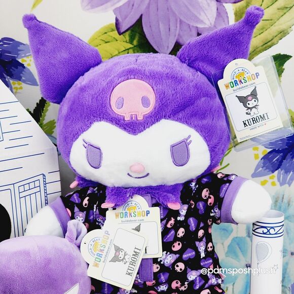 Build A Bear Sanrio 16" KUROMI, BAKU Mini 8" Hello Kitty Sleeper Plush Christmas - Picture 4 of 16